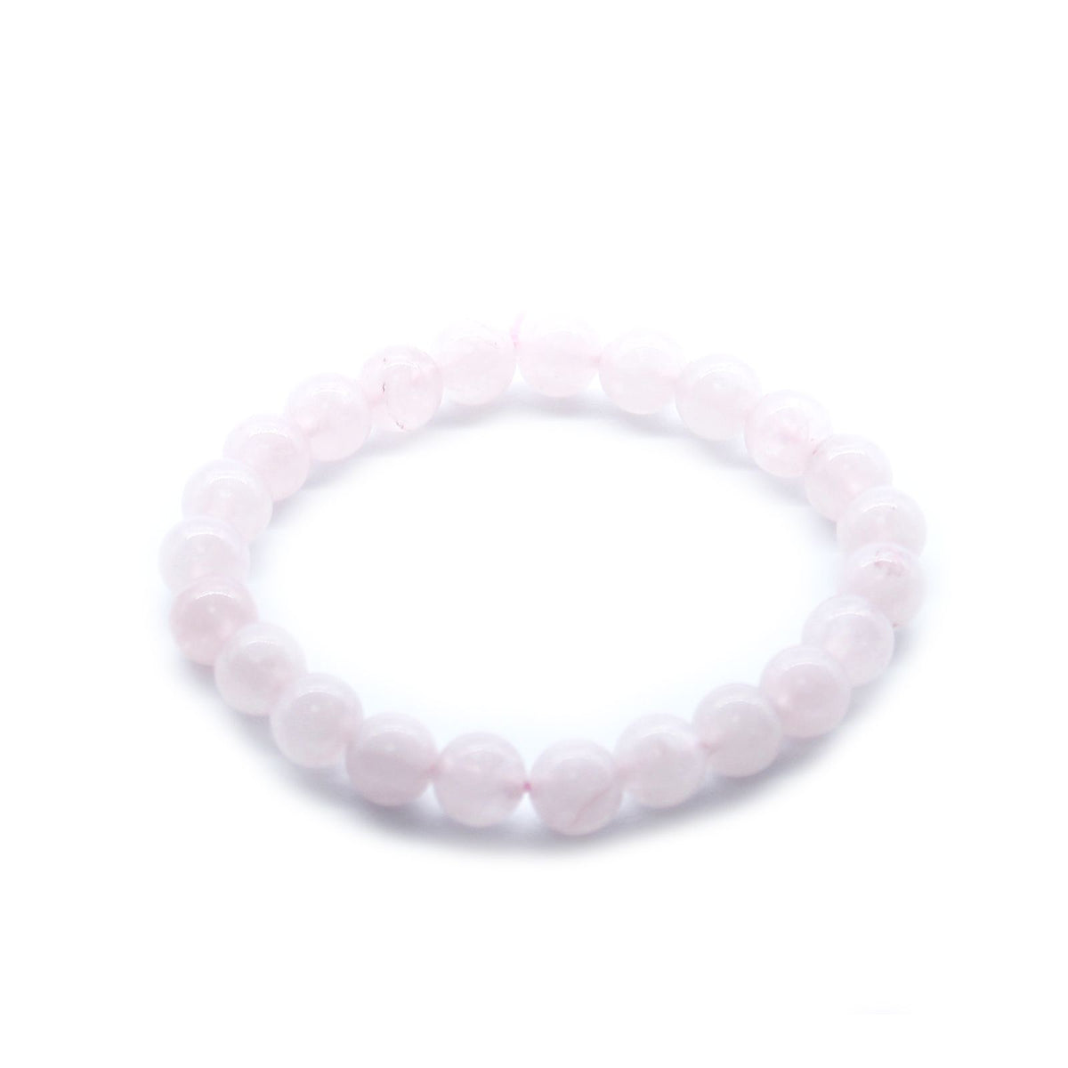 Rose Quartz Beaded Bracelet — 8mm