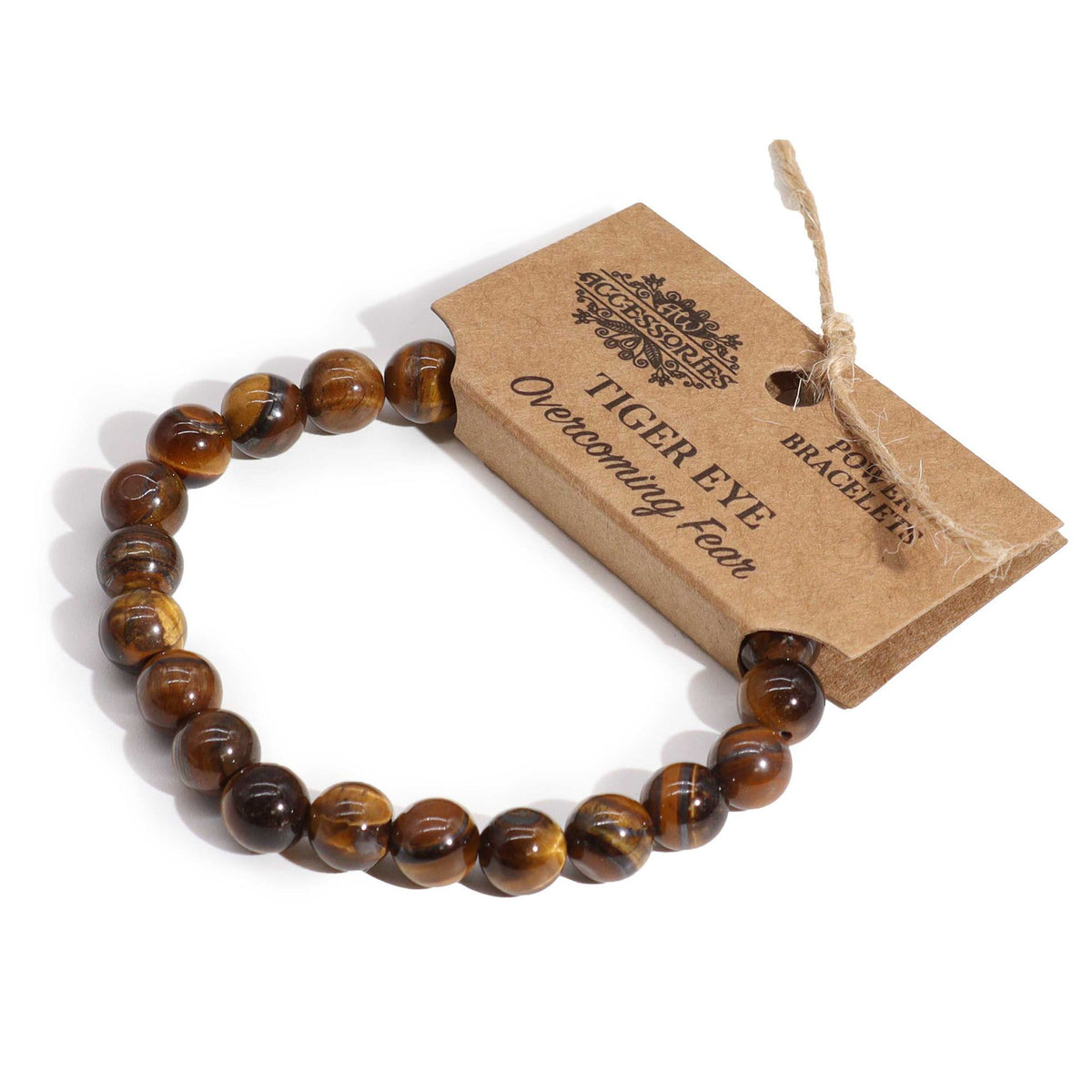 Tiger’s Eye Beaded Bracelet — 8mm