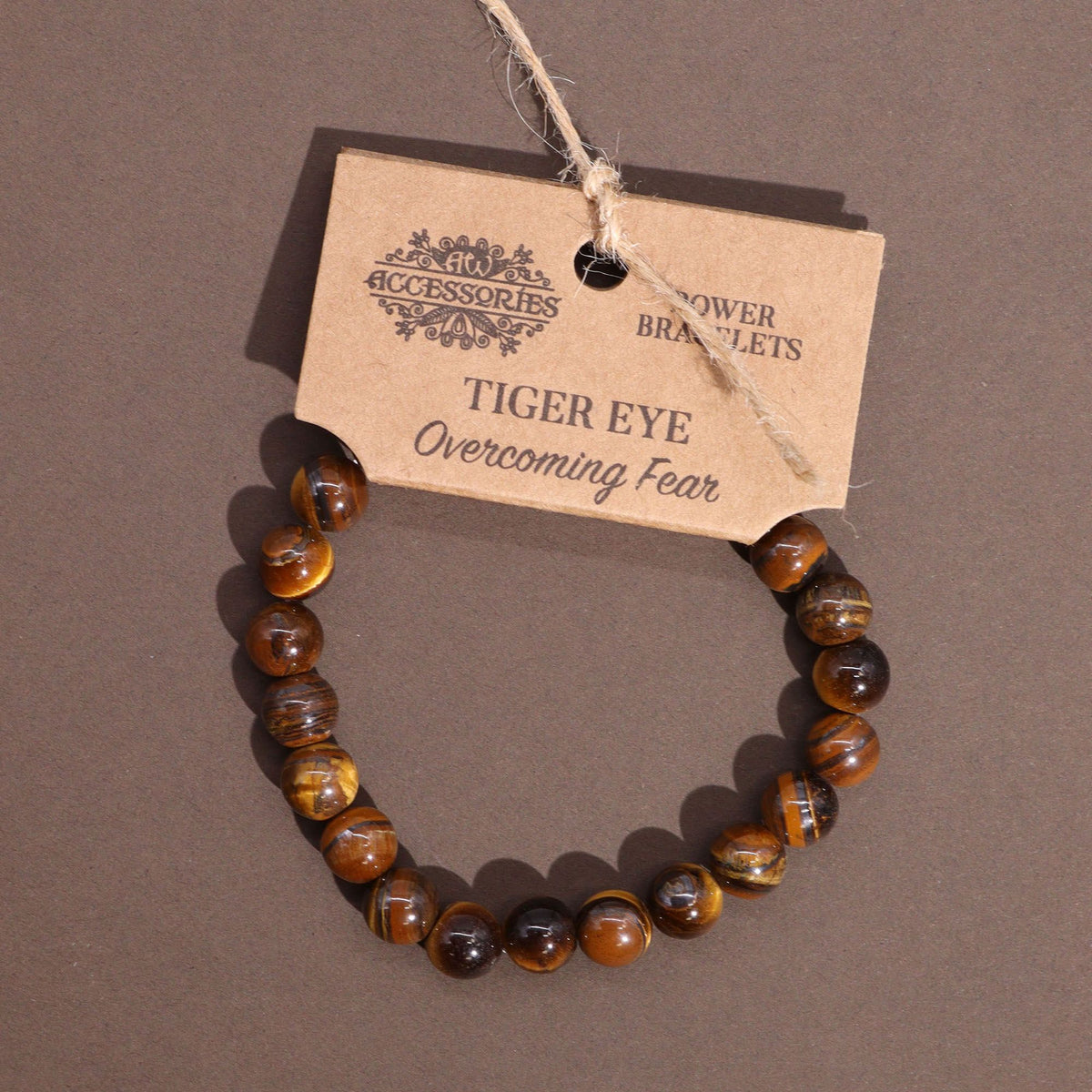 Tiger’s Eye Beaded Bracelet — 8mm