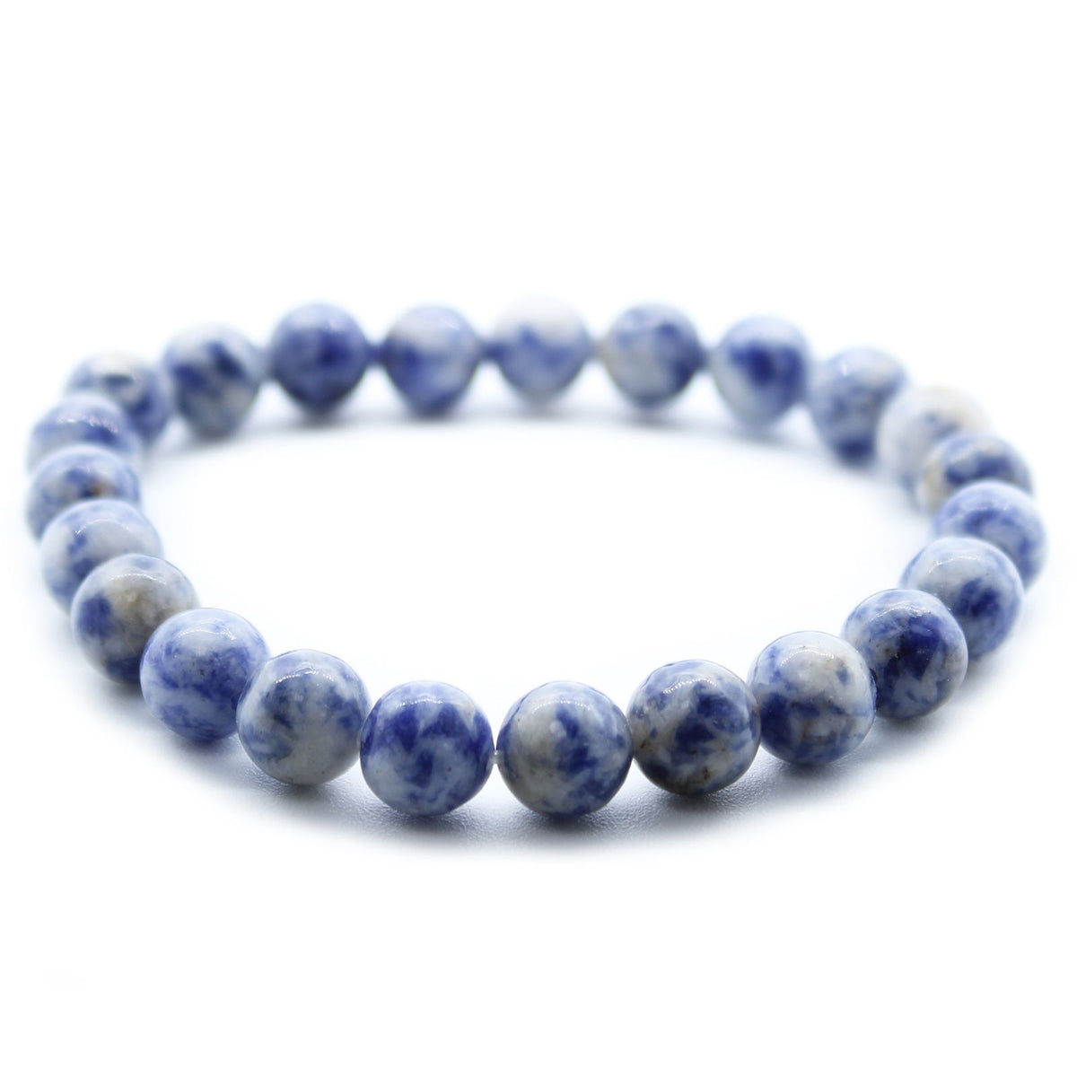 Sodalite Beaded Bracelet — 8mm