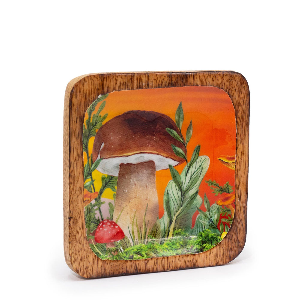 Maroon Mushroom Trinket Tray