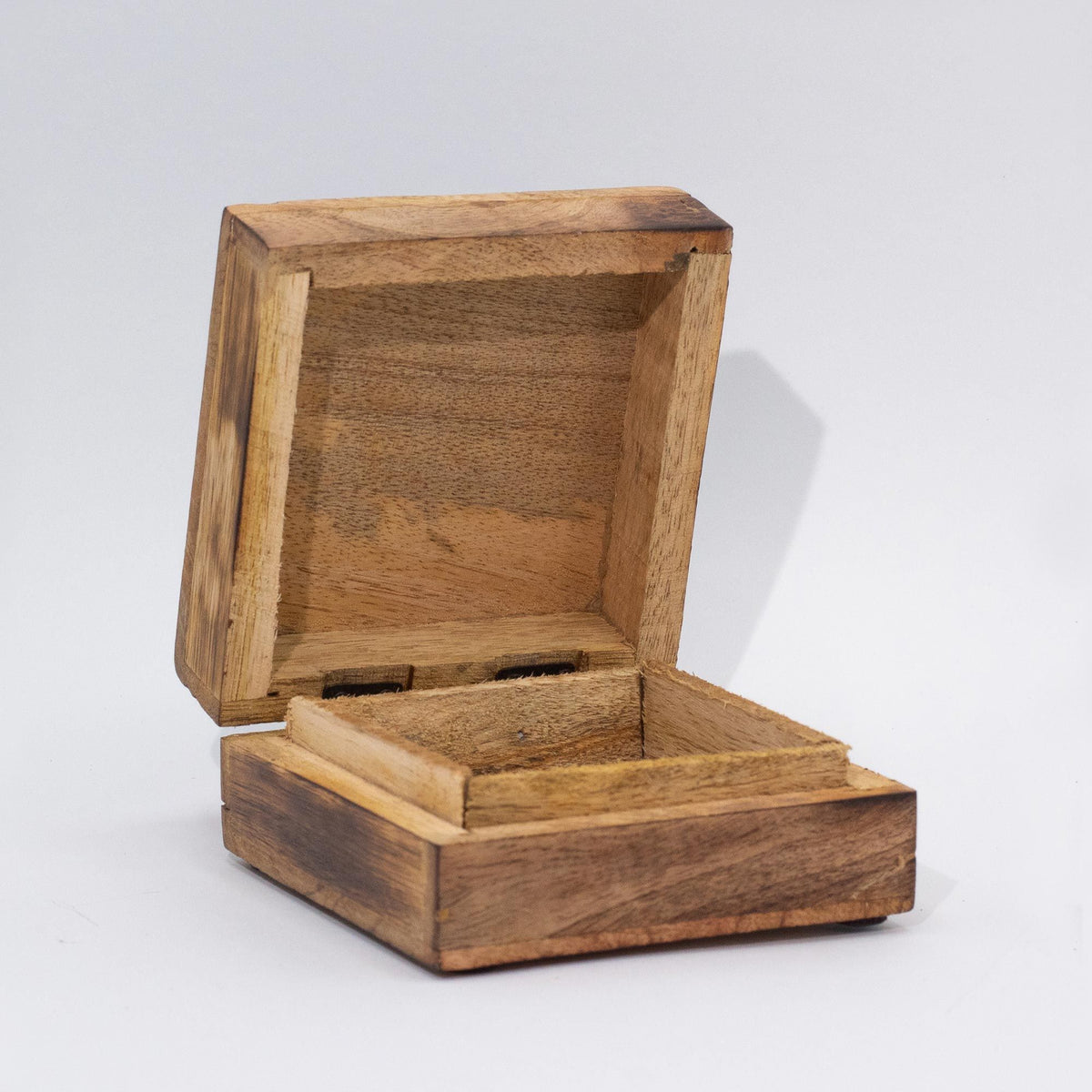 Teal Mushroom Keepsake Box